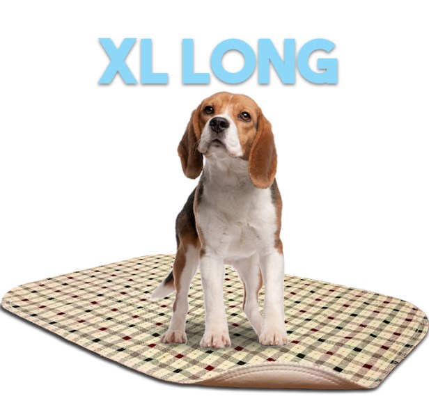 2436lpt 24 X 36 In. Extra Large Washable Pet Pad - Tan Plaid