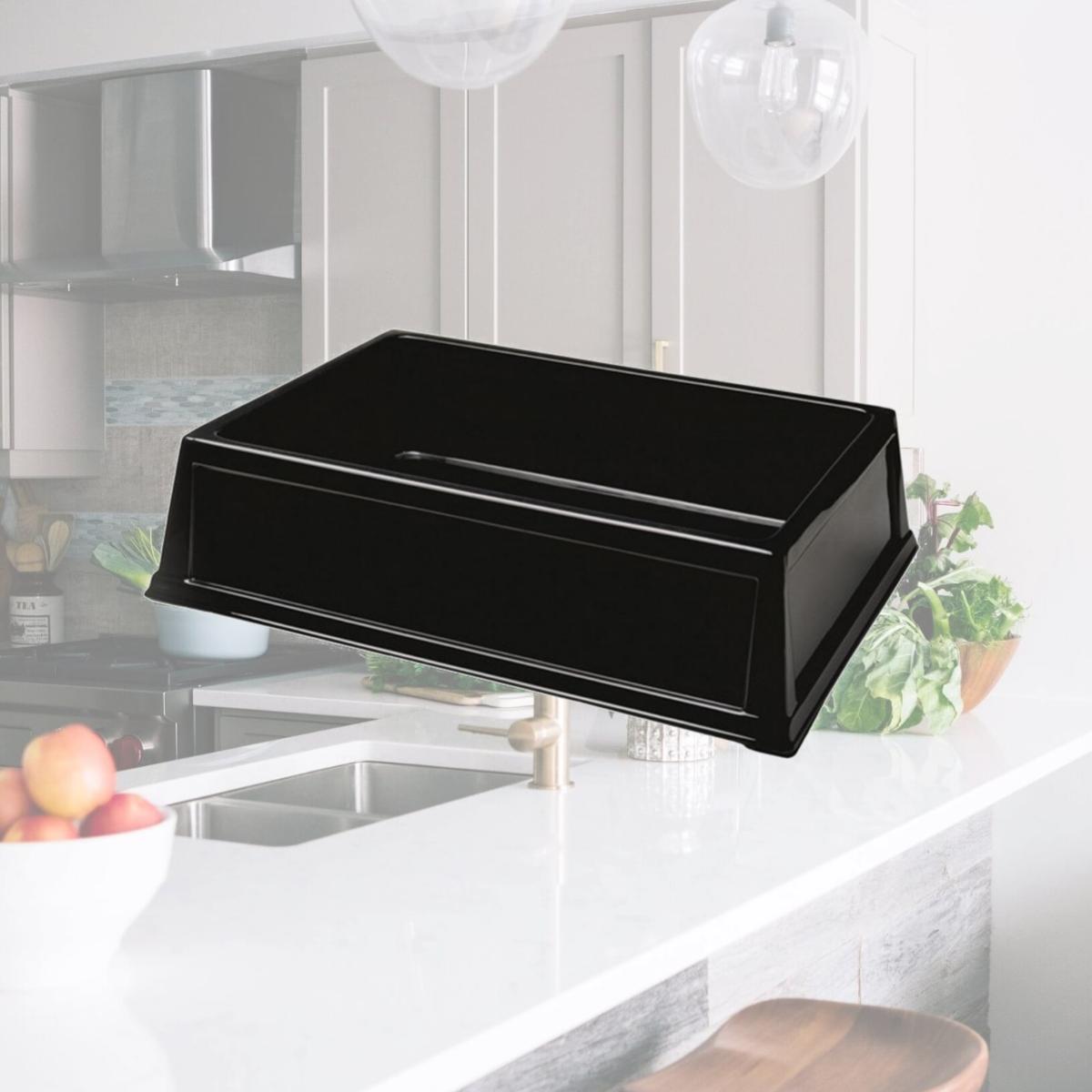 Picture of Geneva 296 Fully insulated beverage bin to hold full Size Pan- 6" deep- with Black Sides