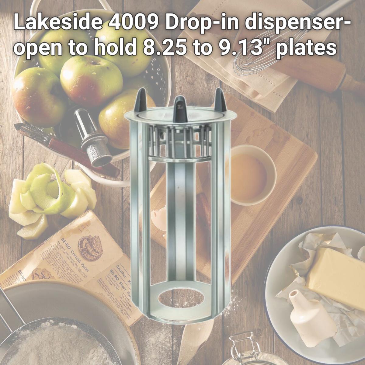 Picture of Lakeside 4009 Drop-in dispenser- open to hold 8.25 to 9.13" plates