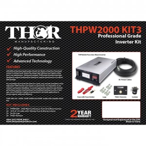 Thpw2000 Pro Kit 15 Ft. Of 1-0 Cable Remote With 200 Amp Fuse & 200 Amp Isolator & 15 Ft. Th-ext