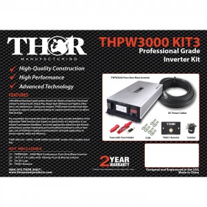 Thpw3000 Kit3 10 Ft. Of 3-0 Cable Remote With 300 Amp Fuse & 500 Amp Isolator