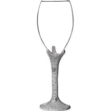 G360 Birch Wine Glass Set - Clear & White Washed