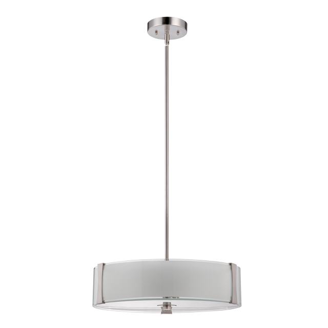 F3515-80 3-light Pendant-bright Satin Nickel