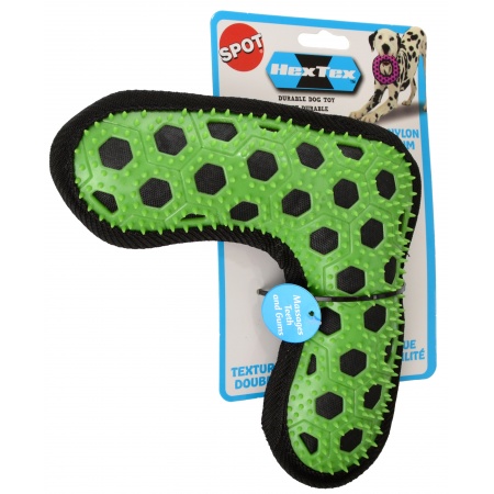 St54309 9 In. Hextex Boomerang Dog Toy, Assorted
