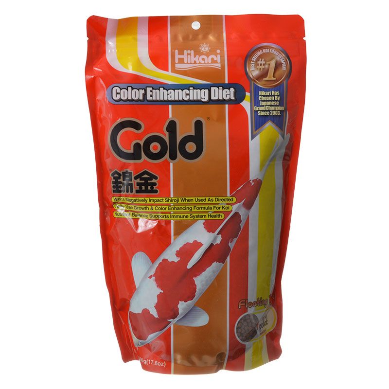 2242 17 Oz Gold Color Enhancing Koi Food, Mini Pellet