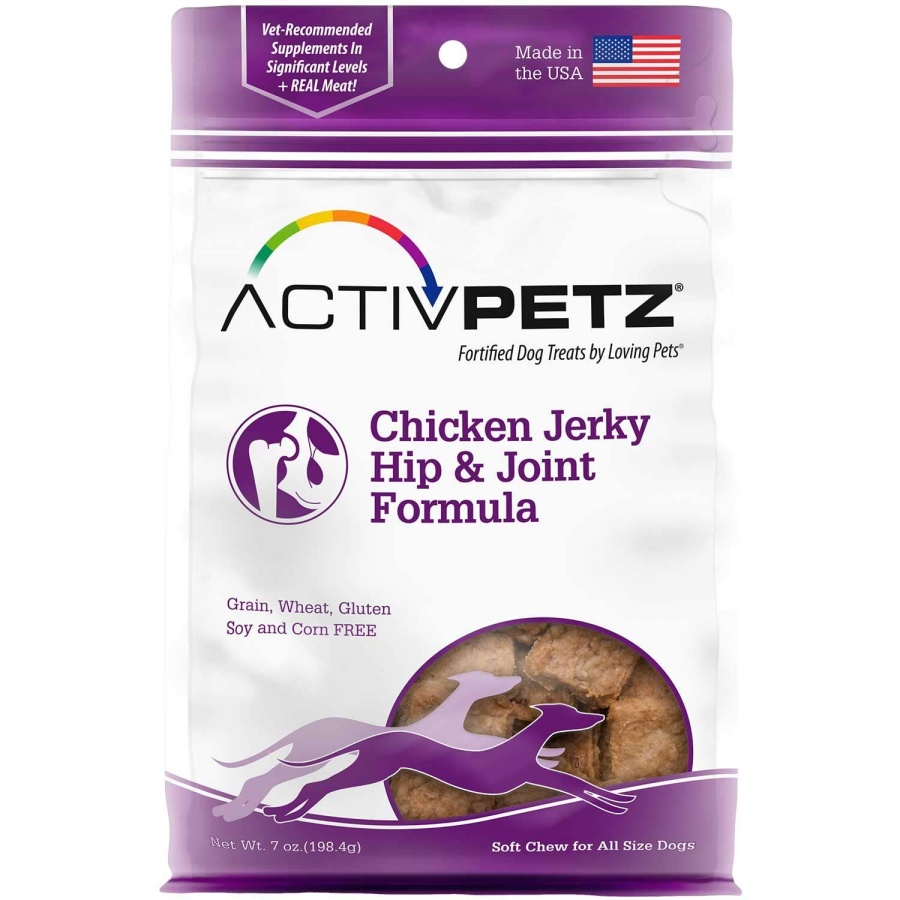 8100 7 Oz Activpetz Chicken Jerky Hip & Joint Formula Dog Treats