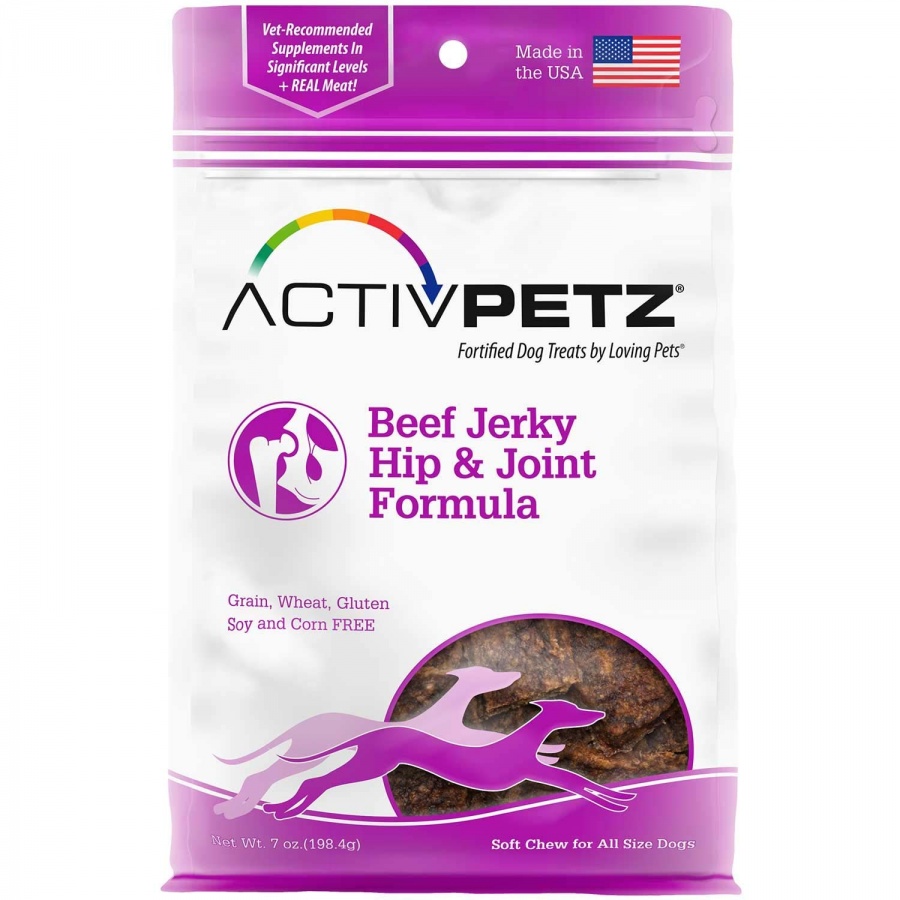 8101 7 Oz Activpetz Beef Jerky Hip & Joint Formula Dog Treats
