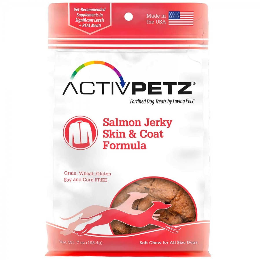 8103 7 Oz Activpetz Salmon Jerky Skin & Coat Formula Dog Treats