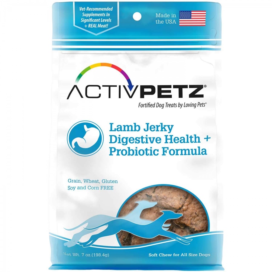 8105 7 Oz Activpetz Lamb Jerky Digestive Health Probiotic Formula