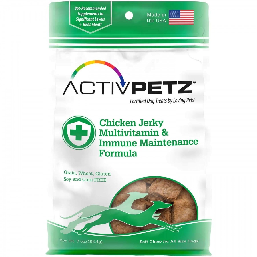 8106 7 Oz Activpetz Chicken Jerky Multivitamin & Immune Maintenance Formula