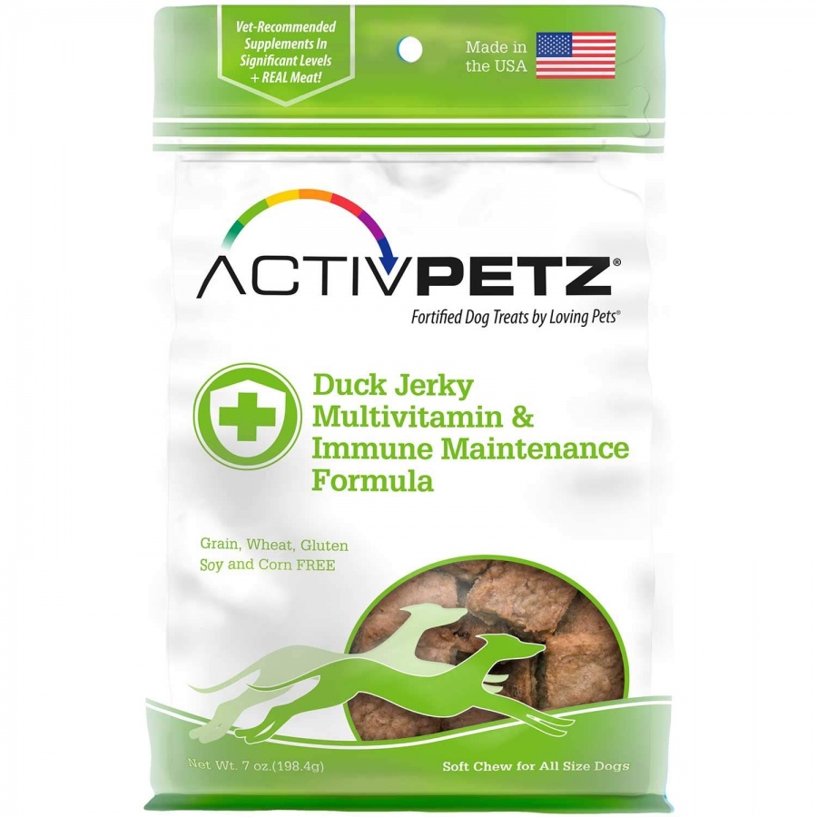 8107 7 Oz Activpetz Duck Jerky Multivitamin & Immune Maintenance Formula