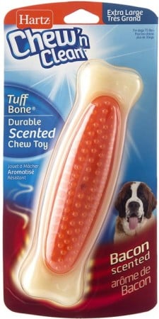 UPC 032700155773 product image for Hartz HZ15577 Chew N Clean Tuff Bone Durable Bacon Scented Dog Chew Toy | upcitemdb.com