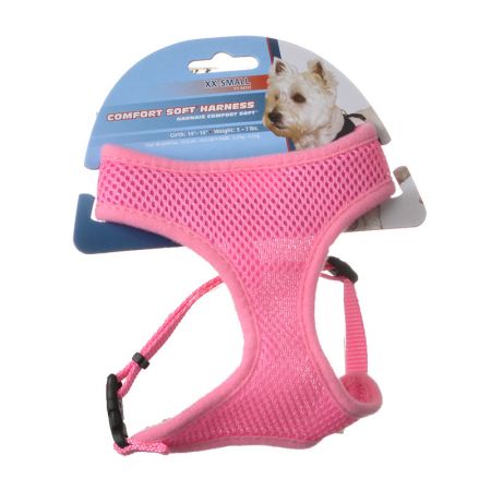 Coastal Pet 6413pkb 0.62 In. Comfort Soft Adjustable Harness, Bright Pink
