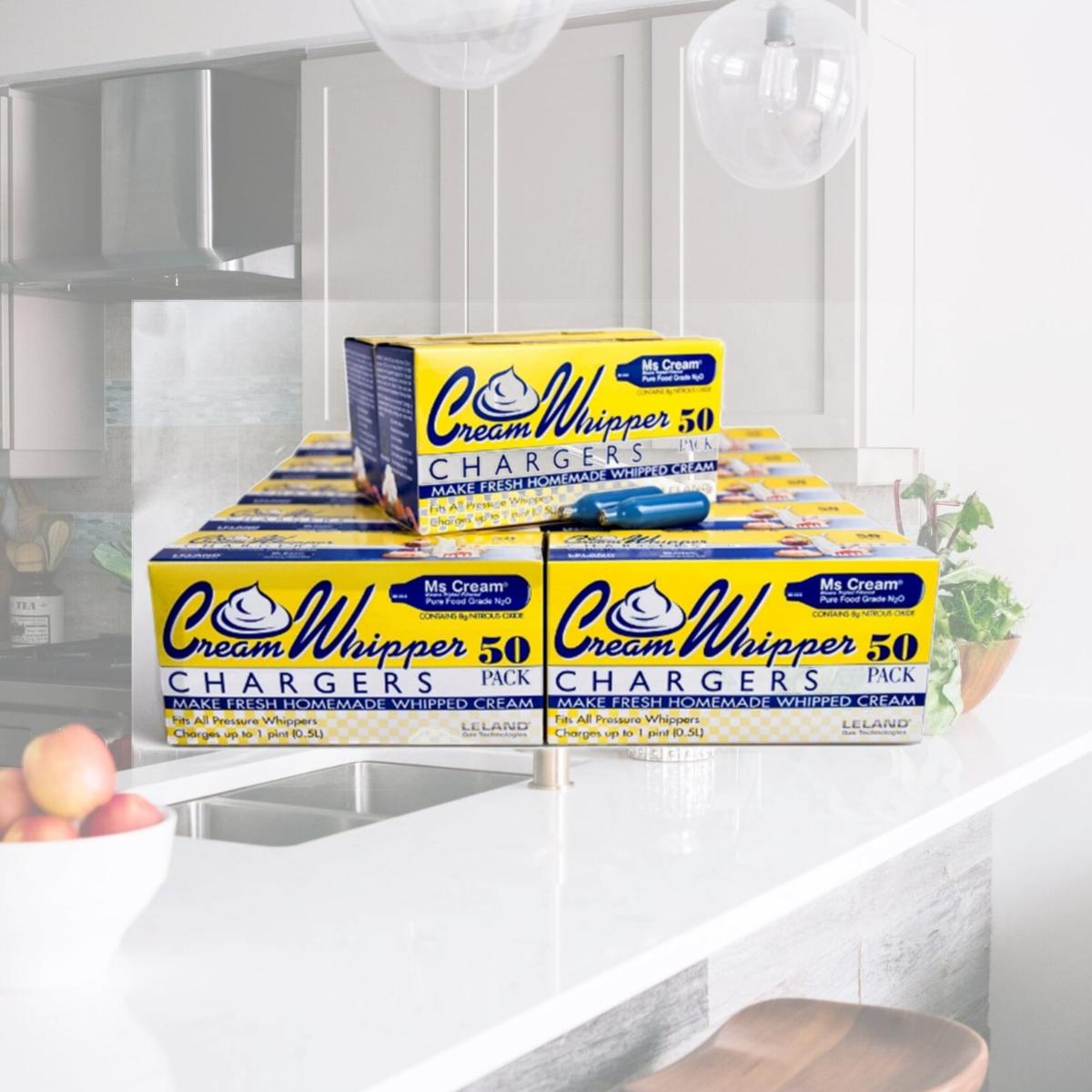Picture of Leland Ms Cream 8g N20 Cream Whipper Chargers Twelve 50 Packs