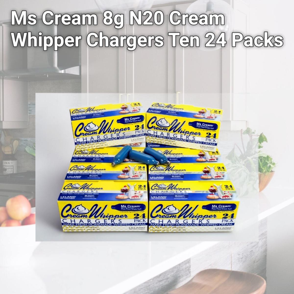 Picture of Leland Ms Cream 8g N20 Cream Whipper Chargers Ten 24 Packs