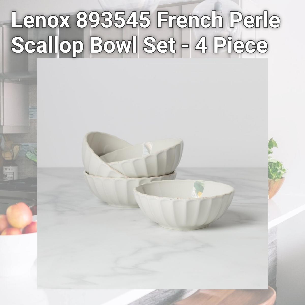 Picture of Lenox 893545 French Perle Scallop Bowl Set - 4 Piece