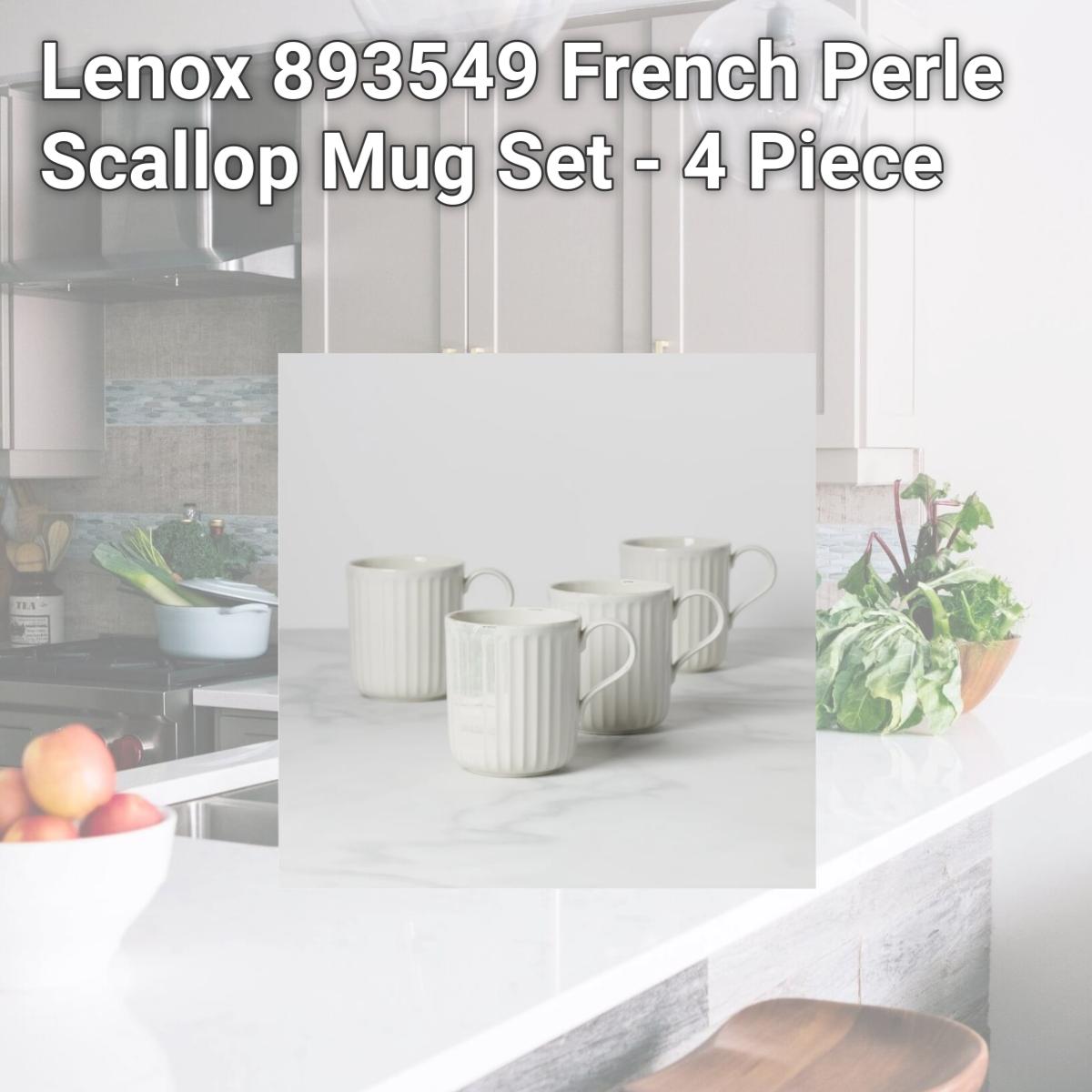 Picture of Lenox 893549 French Perle Scallop Mug Set - 4 Piece
