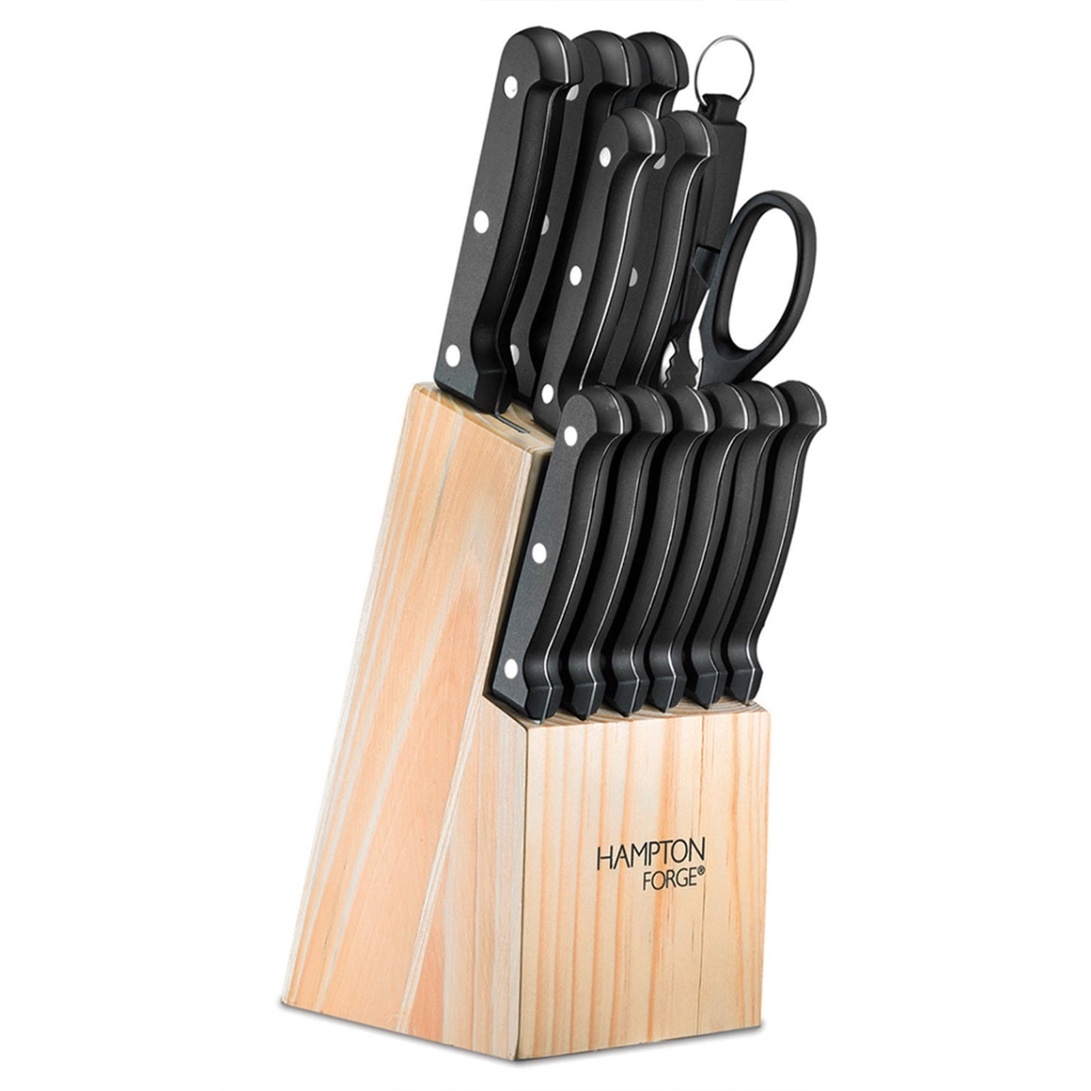 HMC01B002B Brighton Cutlery Knife Block Set, 14 Piece
