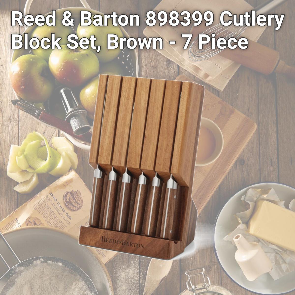 Picture of Reed & Barton 898399 Cutlery Block Set, Brown - 7 Piece
