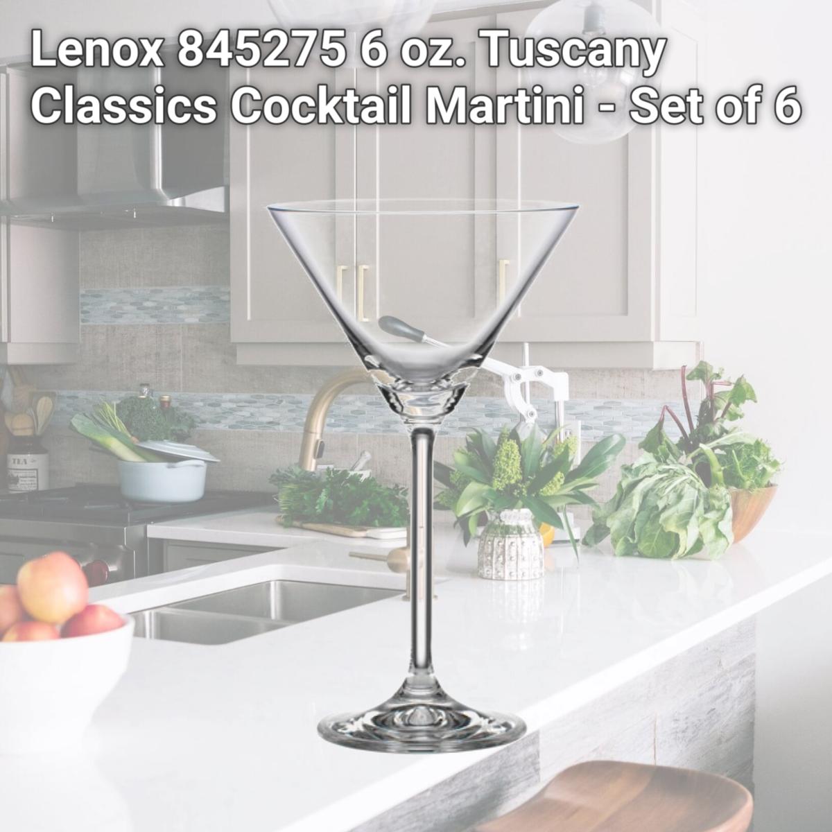 Picture of Lenox 845275 6 oz. Tuscany Classics Cocktail Martini - Set of 6