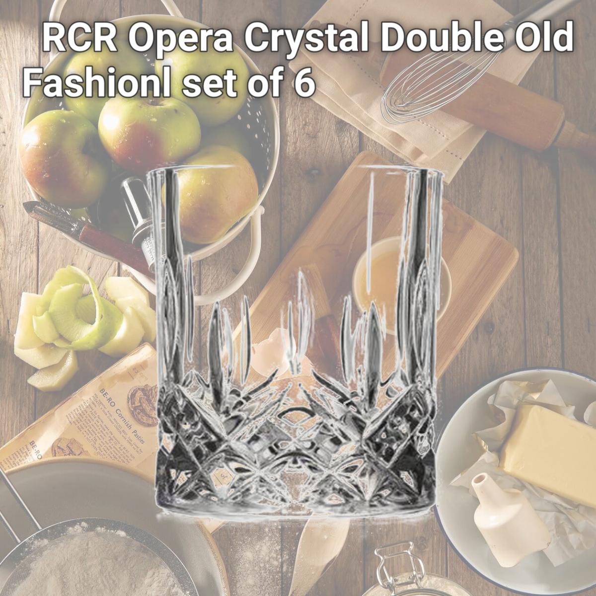 Picture of Lorenzo Imports 237920 RCR Opera Crystal Double Old Fashionl set of 6