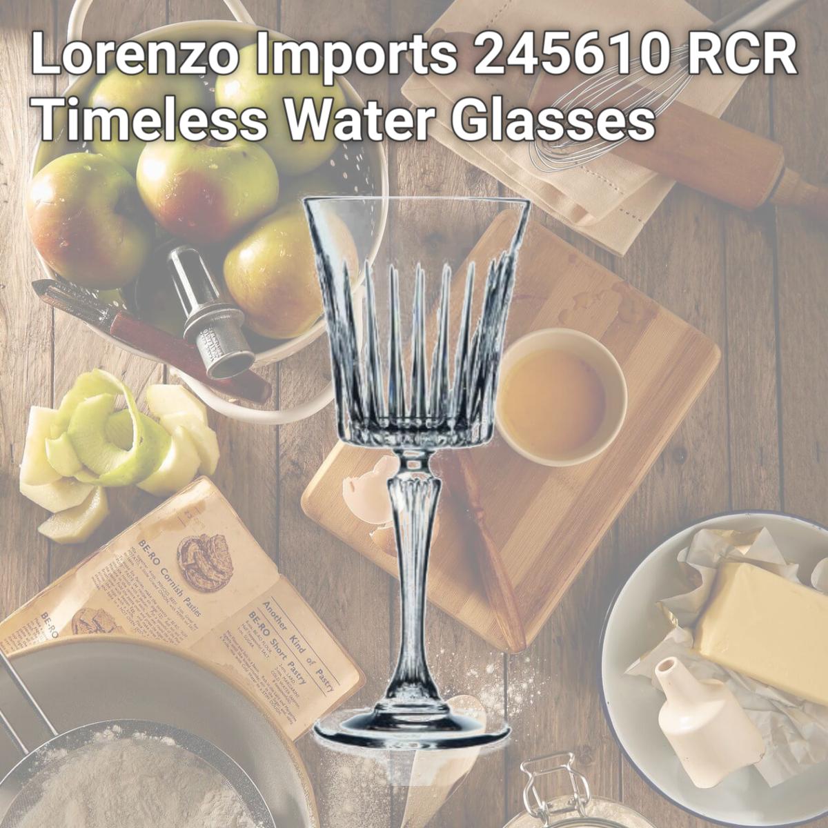 Picture of Lorenzo Imports 245610 RCR Timeless Water Glasses