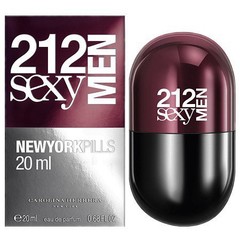 15709 0.68 Oz Carolina Herrera 212 Sexy Men Pills Eau De Toilette