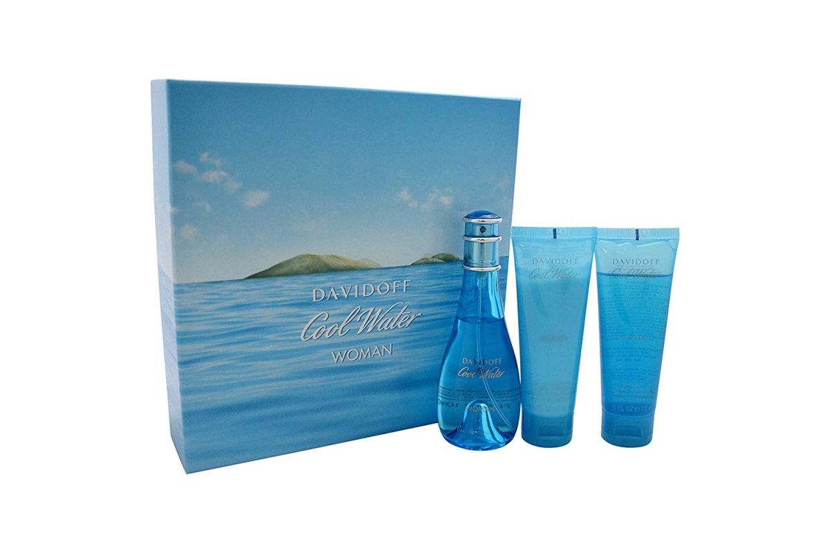 7821 3.4 Oz Cool Water By Gift Set - 4 Piece