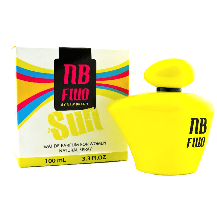 New Brand 17008 3.3 Oz Nb Fluo Sun By New Brand Eau De Parfum Spray For Women