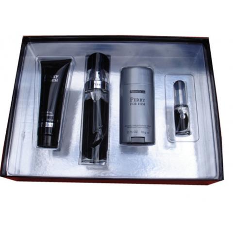 7153 Perry Him Black Gift Set By - 4 Piece