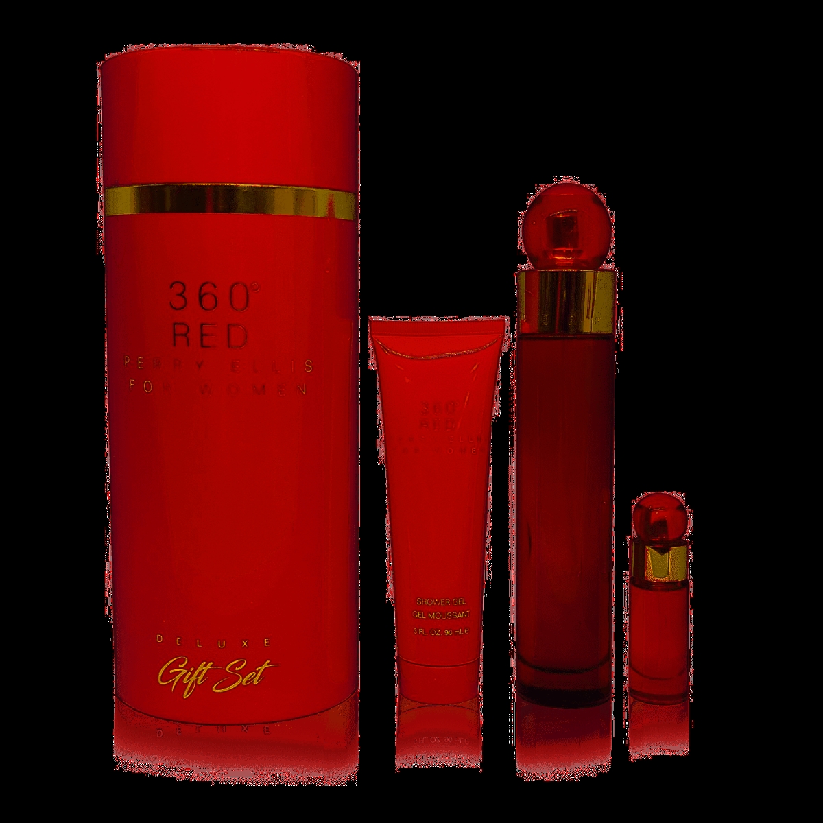 6773 3.4 Oz 360 Red By Gift Set - 3 Piece
