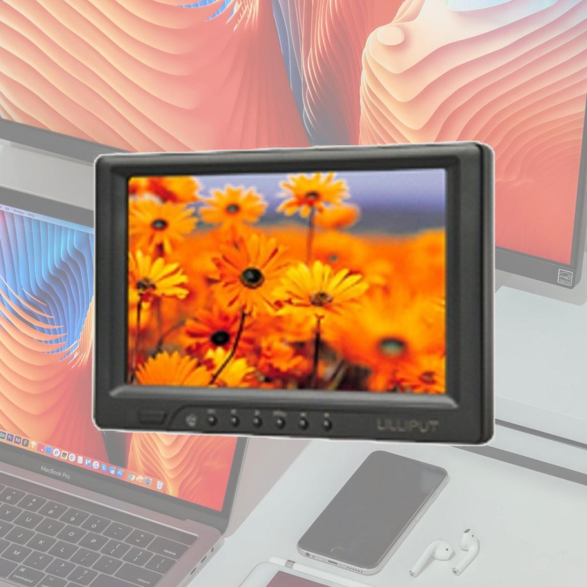 Picture of Lilliput 669T001 7 In. HDMI Resesitive Touch Screen Monitor 669GL-70NP-C-T