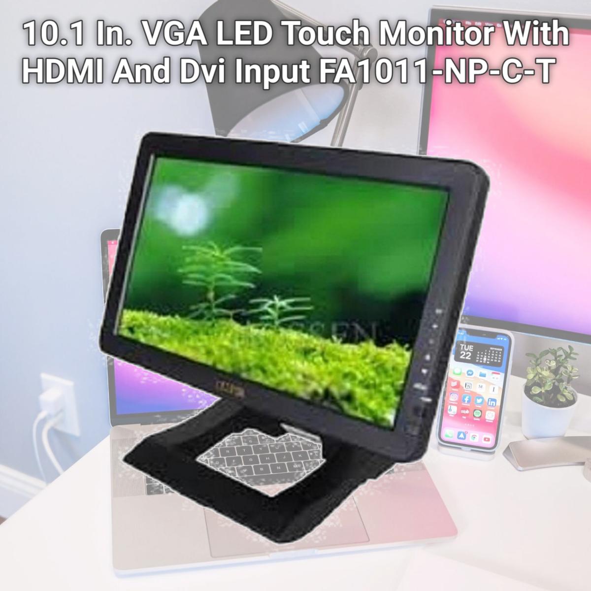 Picture of Lilliput FA1011T001 10.1 In. VGA LED Touch Monitor With HDMI And Dvi Input FA1011-NP-C-T
