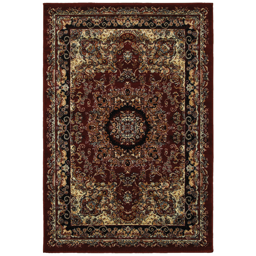 7 Ft. 9 In. X 9 Ft. 5 In. Grace Rectangle Area Rug, Red & Black