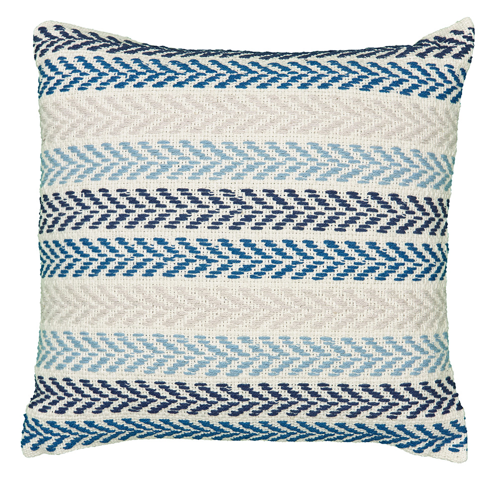 Pillo03457bmu1616 18 X 18 In. Square Pillow , Blue & Multicolor