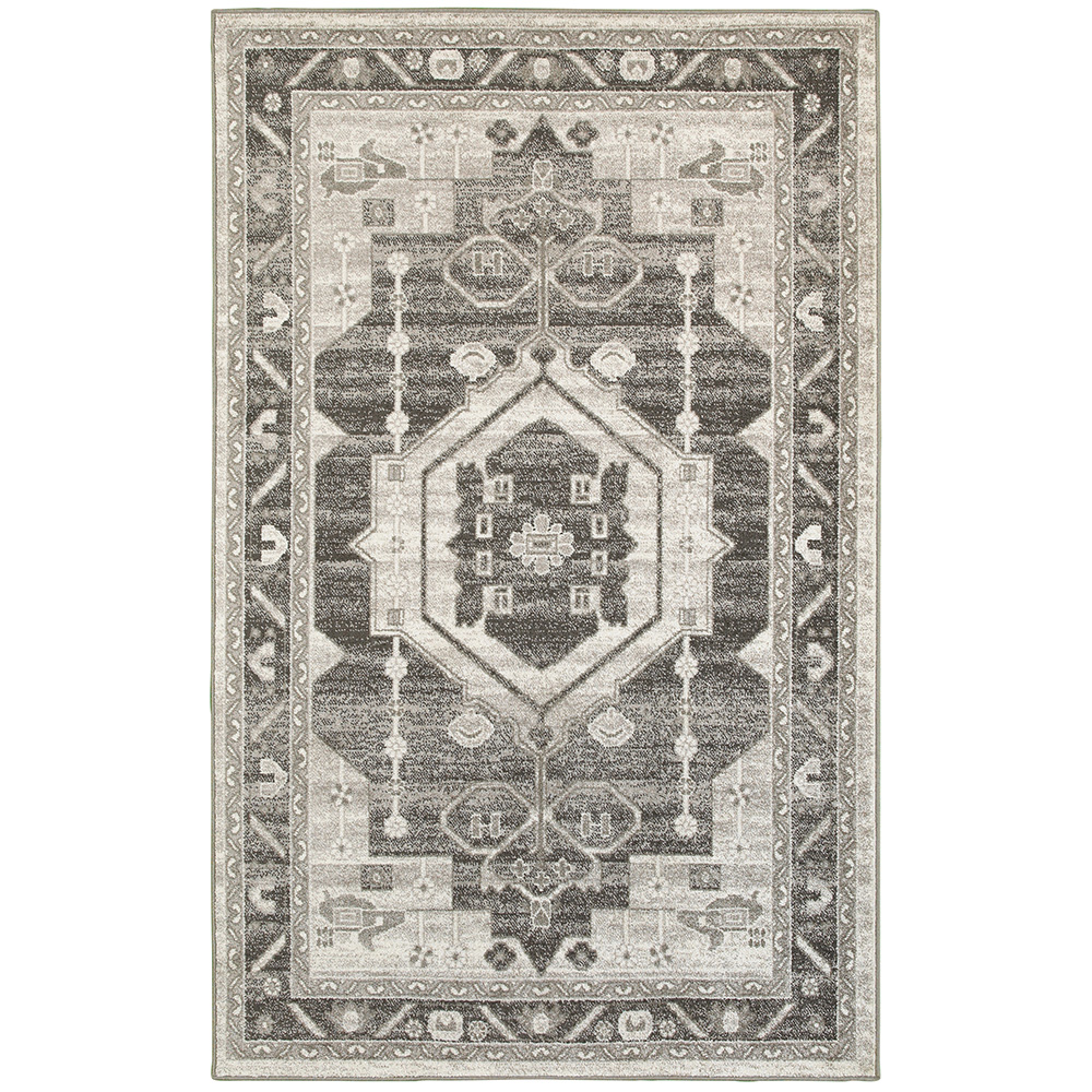 7 Ft. 9 In. X 9 Ft. 5 In. Matrix Rectangle Area Rug, Stone & Magnet