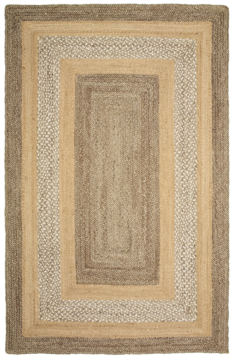 Class81206gyn5079 5 Ft. X 7 Ft. 9 In. Classic Jute Rectangle Area Rug, Gray & Natural