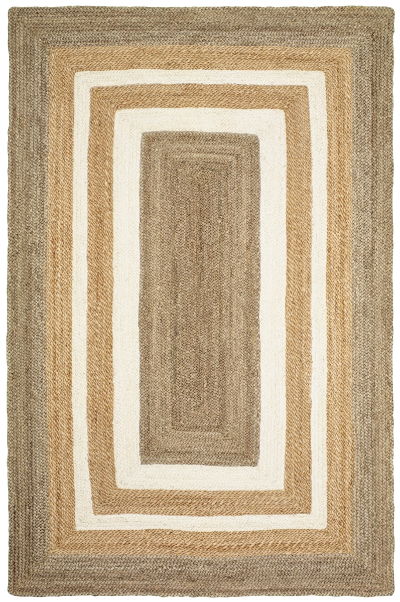 Class81208gab5079 5 Ft. X 7 Ft. 9 In. Classic Jute Rectangle Area Rug, Gray & Bleach Natural