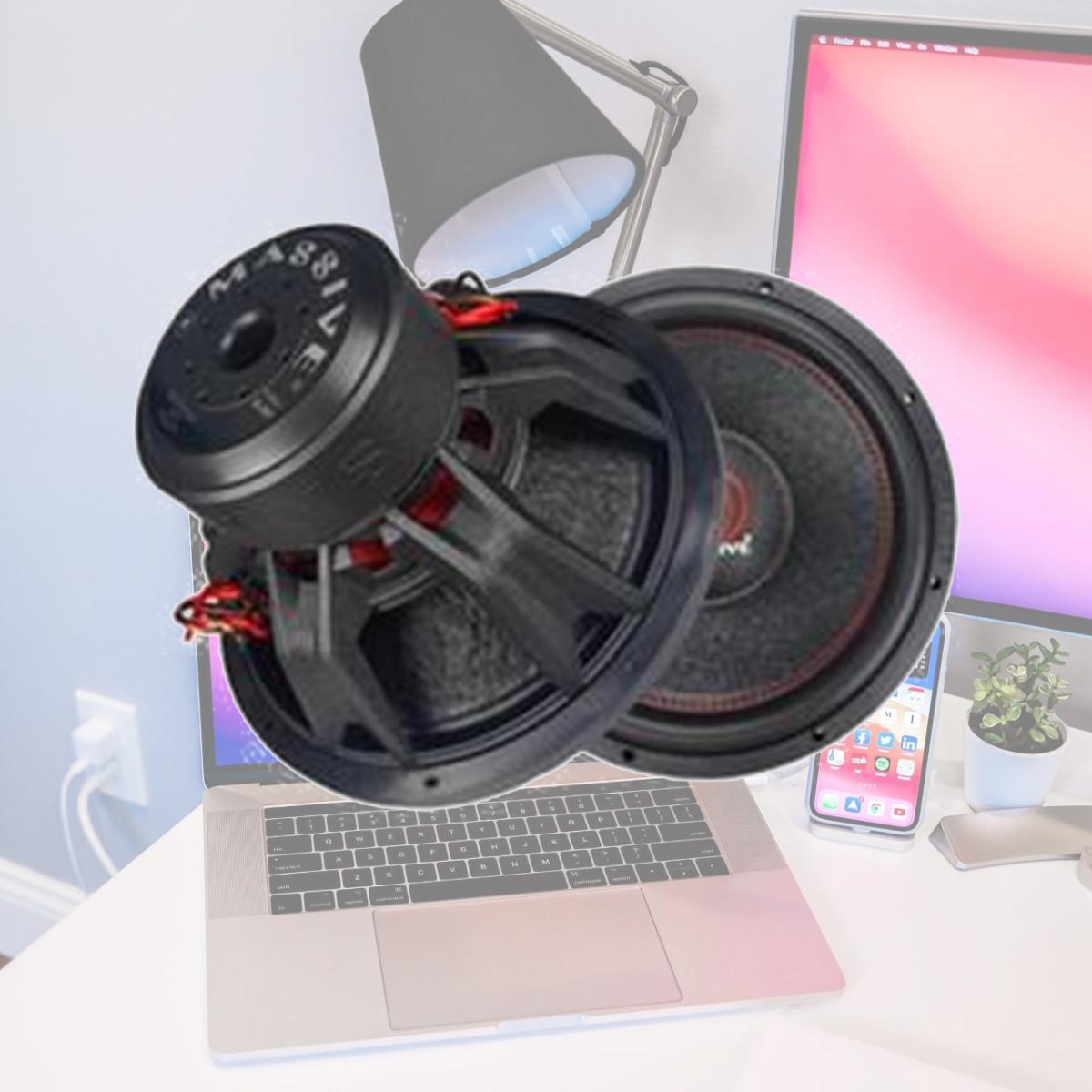 Picture of Massive Audio SUMMOXL 154 15 in. Audio Subwoofer Dual 4 Ohm 1250 RMS & 3000W Maximum