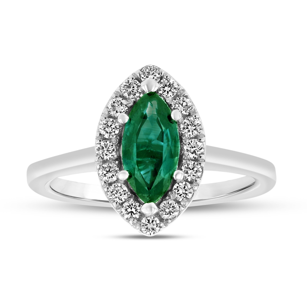 1.37 CTW Diamond & Ruby Ring, 14K White Gold - Size 8