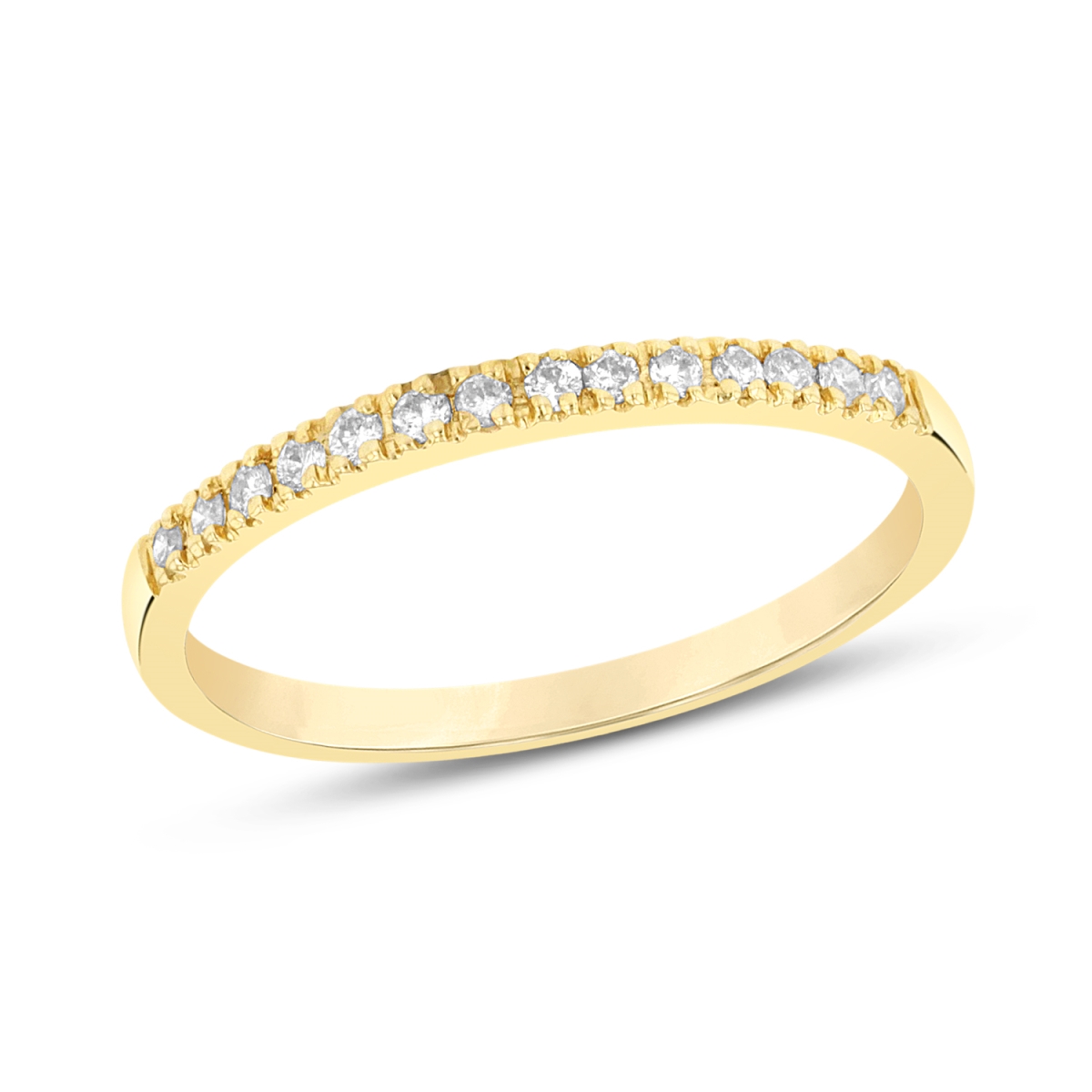 RL2512-YG-7.5 0.15 CTW Diamond Band, 14K Yellow Gold - Size 7.5