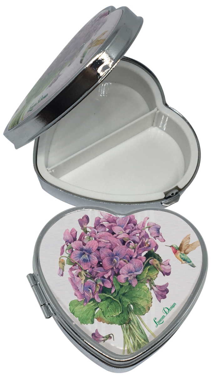 62072 Sweet Violets Pill Box