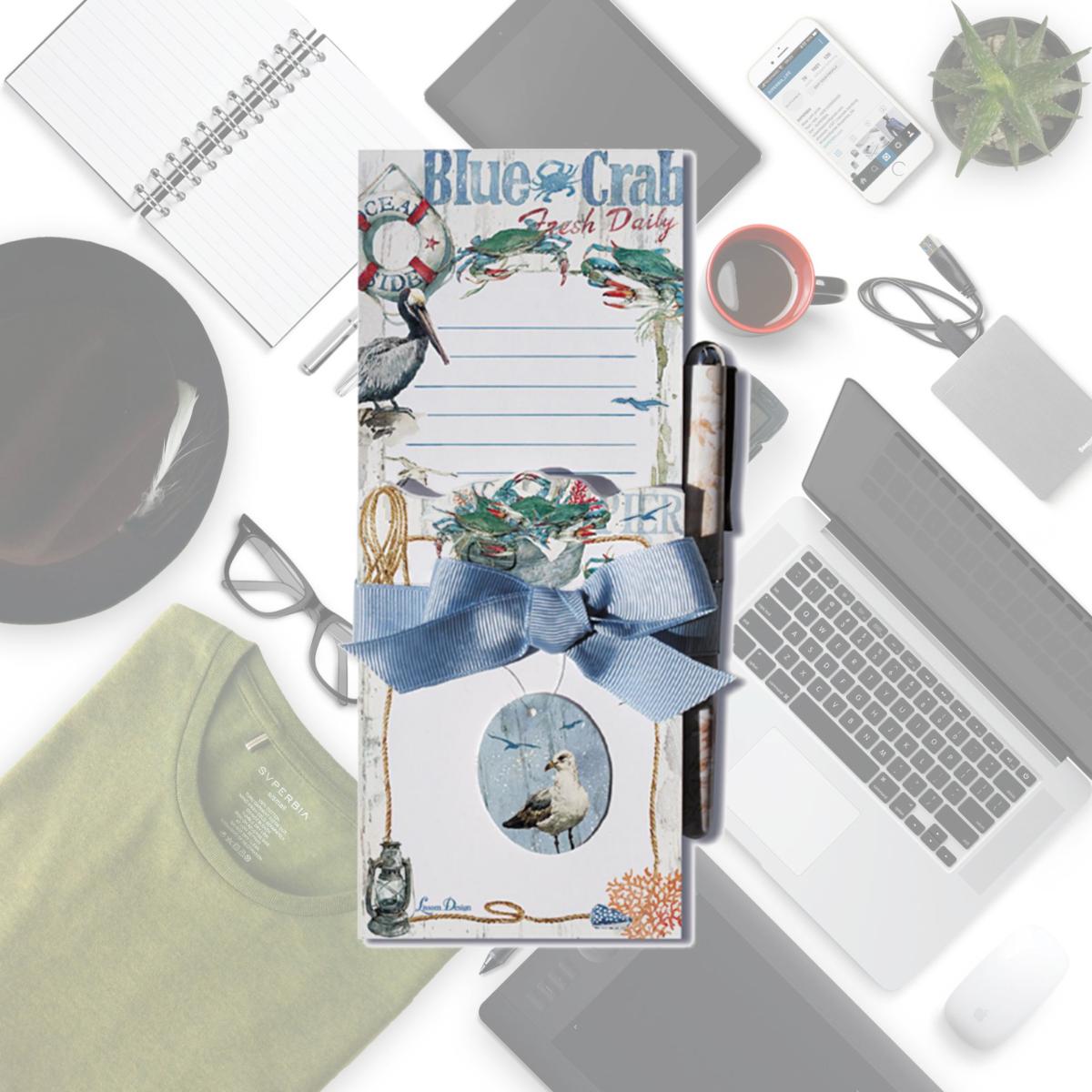 Picture of Lissom Design W23060 Coastal Passion List & Die-Cut Notepad Pen Set