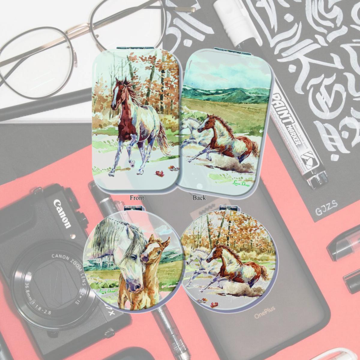 Picture of Lissom Design W61069 2 Wild Mustang Compact Mirror Set