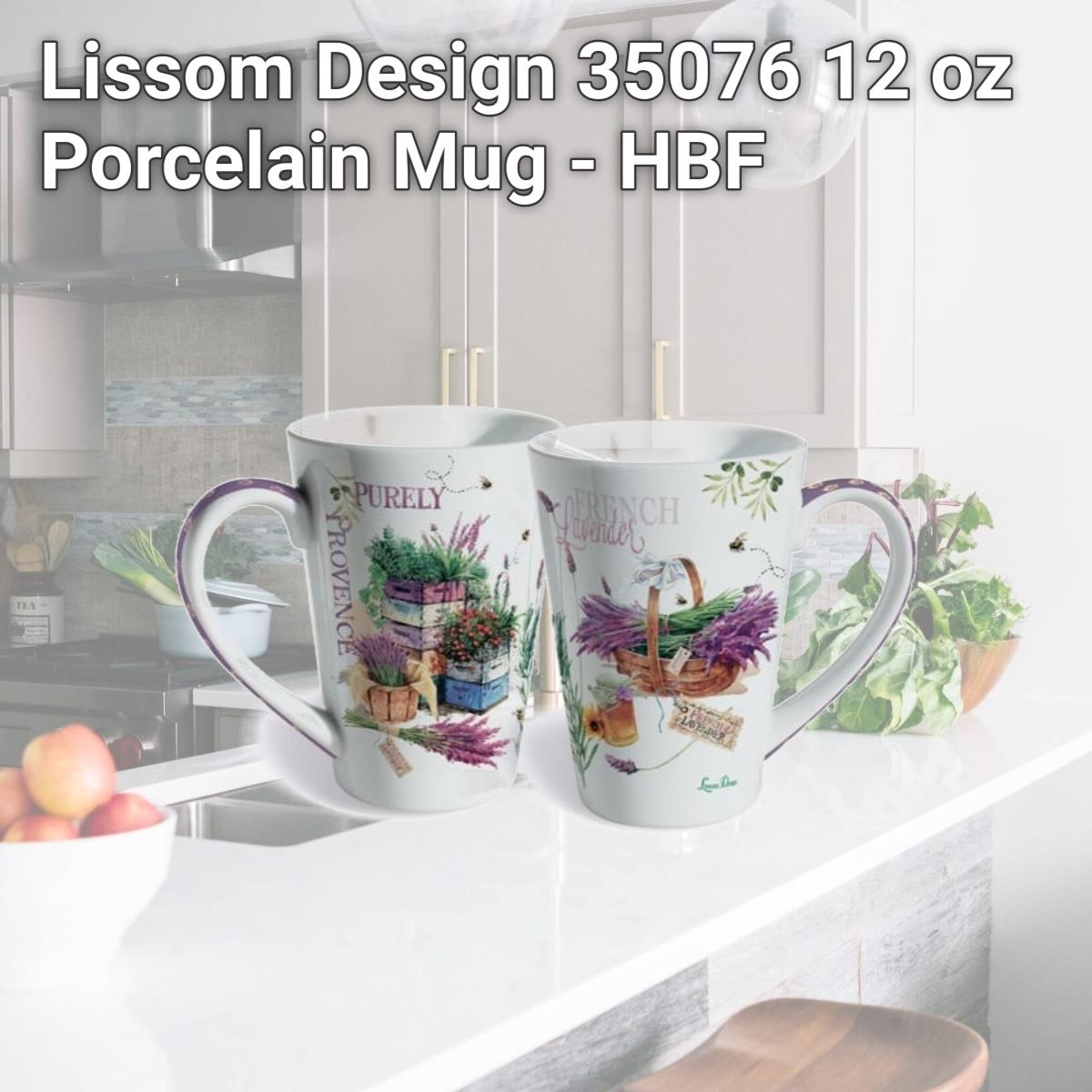 Picture of Lissom Design 35076 12 oz Porcelain Mug - HBF