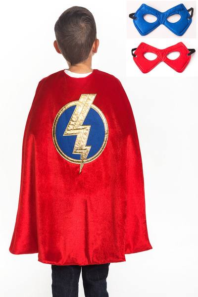 16534 Hero Cape & Mask Set, Red