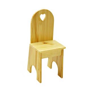 022espht 26 X 12 X 11 In. Solid Back Chair - Espresso With Heart Cutouts