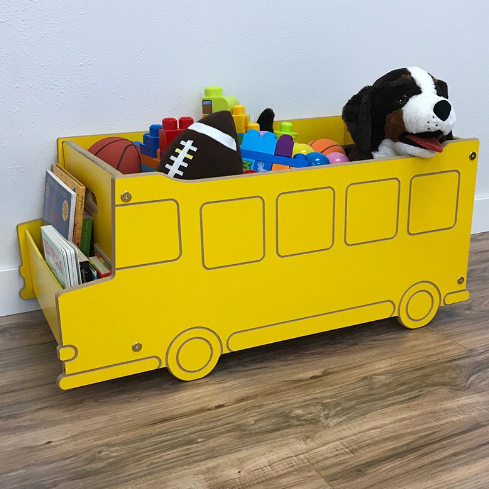 050bus School Bus Toy Box - Yellow