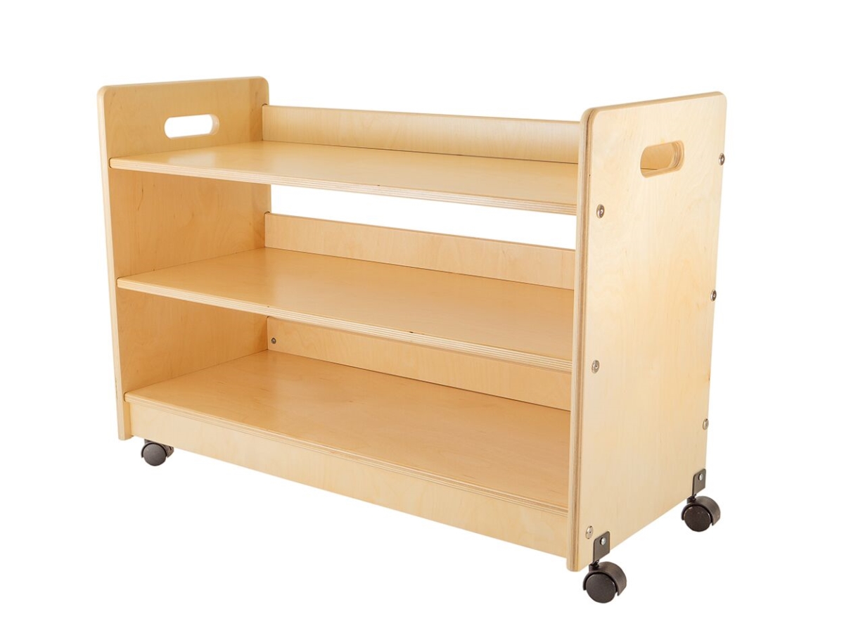 069bbnacas Toy Organizer With Casters - Natural - 33 X 14.75 X 22.5 In.
