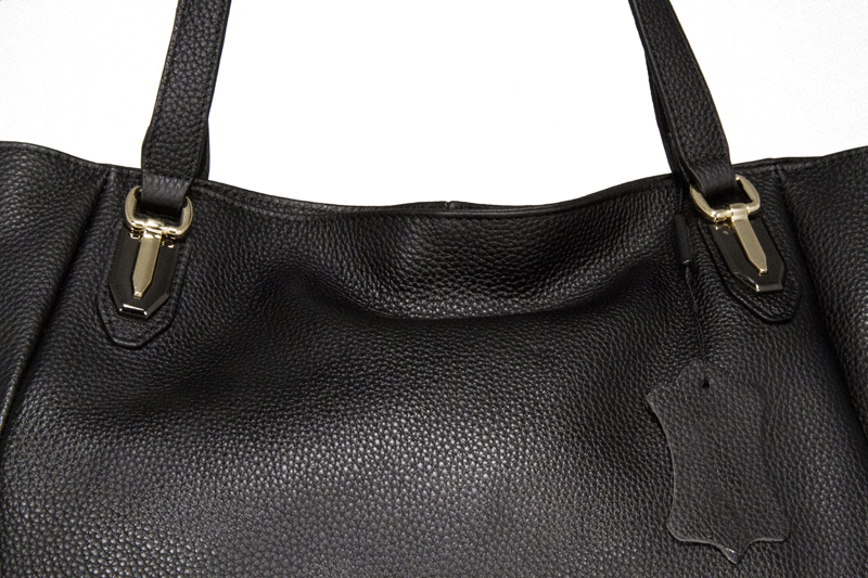 20135 Aviano Tote Leather Bag - Black